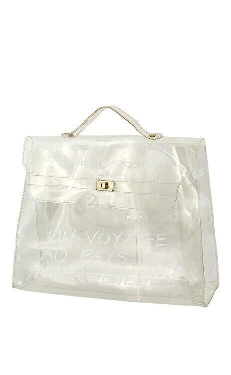 vinyl hermes kelly|Hermes kelly bag transparent.